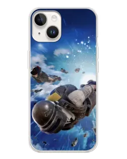 Чехол для TECNO Spark Go 1 с картинкой «Десант PUBG — прыжок»