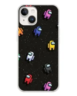 Чехол для TECNO Spark Go 1 с картинкой «Космический паттерн Among Us»