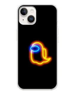 Чехол для TECNO Spark Go 1 с картинкой «Among Us неоновое сияние»