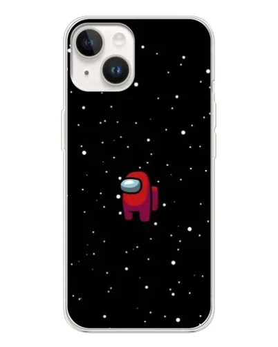 Чехол для TECNO Spark Go 1 с картинкой «Красный Among Us»