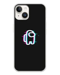 Чехол для TECNO Spark Go 1 с картинкой «Among Us неон»