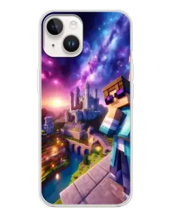 Чехол для TECNO Spark Go 1 с картинкой «Стив и космос»