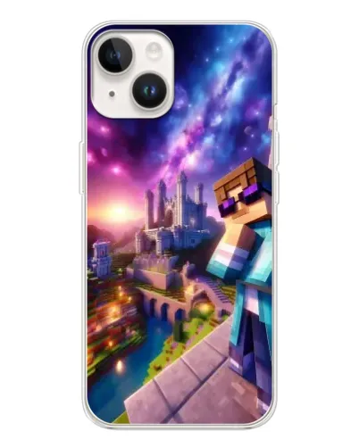 Чехол для TECNO Spark Go 1 с картинкой «Стив и космос»