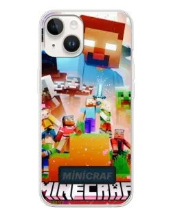 Чехол для TECNO Spark Go 1 с картинкой «Minecraft герои игры»