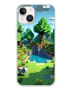 Чехол для TECNO Spark Go 1 с картинкой «Minecraft летний день»