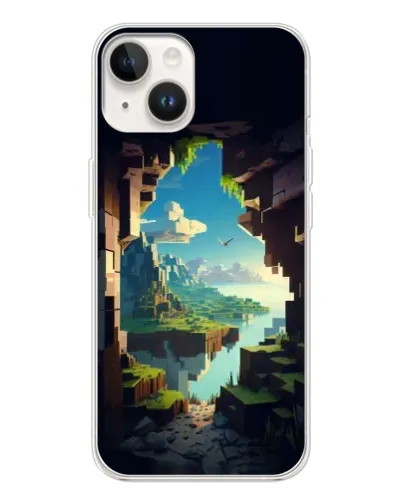 Чехол для TECNO Spark Go 1 с картинкой «Вид из пещеры»