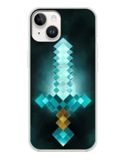 Чехол для TECNO Spark Go 1 с картинкой «Алмазный меч неон»