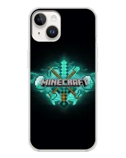 Чехол для TECNO Spark Go 1 с картинкой «Minecraft Diamond лого»