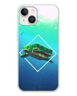 Чехол для TECNO Spark Go 1 с картинкой «Черепаха Minecraft»