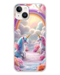 Чохол для TECNO Spark Go 1 з картинкою «Веселка і єдинороги» Чохол для TECNO Spark Go 1 з картинкою «Веселка і єдинороги»