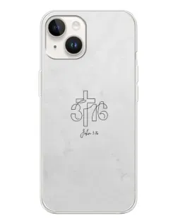 Чехол для TECNO Spark Go 1 с картинкой «Иоанна 3:16 Крест»