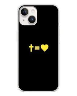 Чехол для TECNO Spark Go 1 с картинкой «Сердце и Крест»