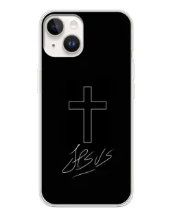 Чехол для TECNO Spark Go 1 с картинкой «Графический крест Jesus»