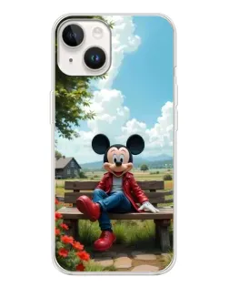 Чехол для TECNO Spark Go 1 с картинкой «Микки на скамейке»