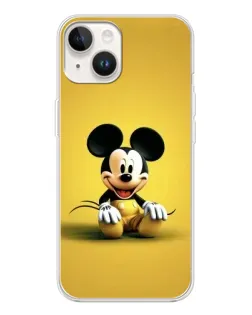 Чехол для TECNO Spark Go 1 с картинкой «Микки на желтом»