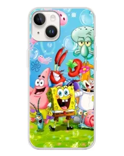 Чохол для TECNO Spark Go 1 з картинкою «Губка Боб та друзі»
