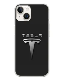 Чехол для TECNO Spark Go 1 с картинкой «Стальной логотип Tesla»