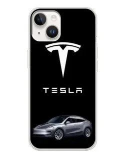 Чехол для TECNO Spark Go 1 с картинкой «Tesla Model Y»