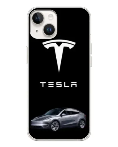 Чехол для TECNO Spark Go 1 с картинкой «Tesla Model Y»