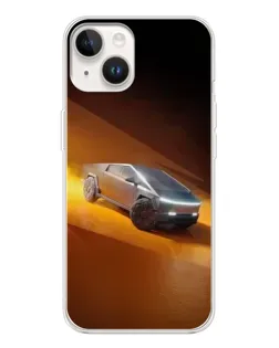 Чехол для TECNO Spark Go 1 с картинкой «Cybertruck в пустыне»