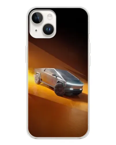 Чехол для TECNO Spark Go 1 с картинкой «Cybertruck в пустыне»