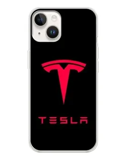 Чехол для TECNO Spark Go 1 с картинкой «Tesla Red Logo»