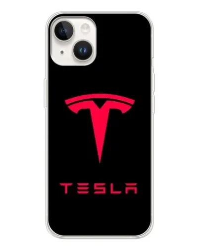 Чехол для TECNO Spark Go 1 с картинкой «Tesla Red Logo»