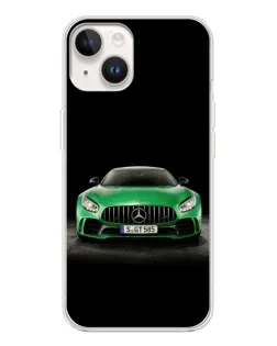 Чохол для TECNO Spark Go 1 з картинкою «Mercedes — неоновий лого»