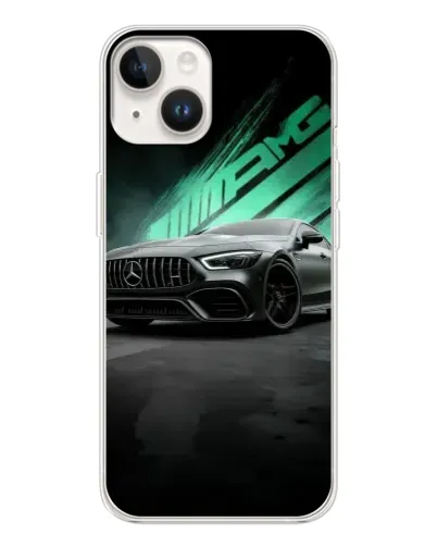 Чохол для TECNO Spark Go 1 з картинкою «Темний Mercedes AMG»