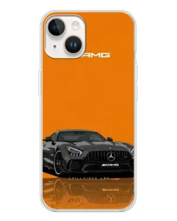 Чохол для TECNO Spark Go 1 з картинкою «Помаранчевий Mercedes AMG»