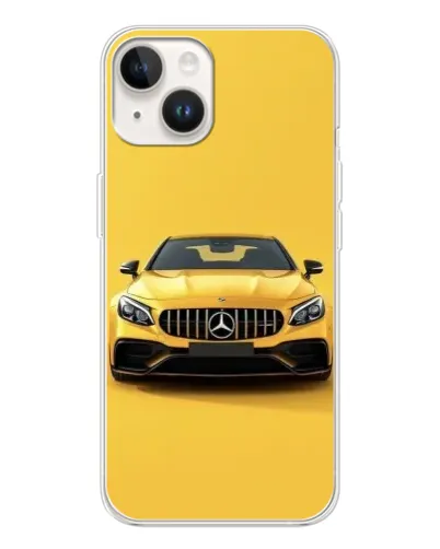 Чохол для TECNO Spark Go 1 з картинкою «Жовтий Mercedes GT»