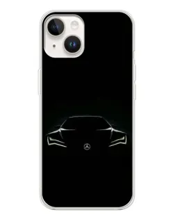 Чехол для TECNO Spark Go 1 с картинкой «Mercedes — силуэт авто»