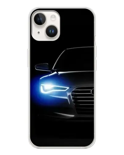 Чохол для TECNO Spark Go 1 з картинкою «Неоновий погляд Audi»