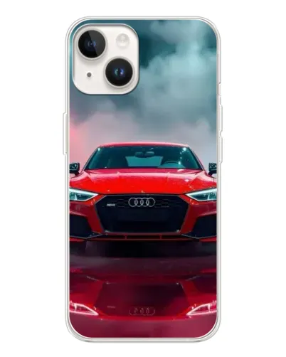 Чохол для TECNO Spark Go 1 з картинкою «Audi RS — червоний стиль»