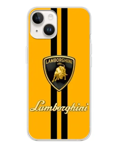 Чохол для TECNO Spark Go 1 з картинкою «Lamborghini Stripe жовтий»