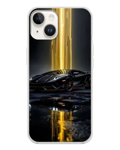 Чохол для TECNO Spark Go 1 з картинкою «Нічний Lamborghini драйв»