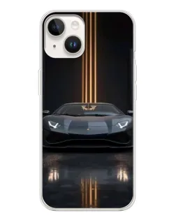 Чохол для TECNO Spark Go 1 з картинкою «Lamborghini золоті лінії» Чохол для TECNO Spark Go 1 з картинкою «Lamborghini золоті лінії»