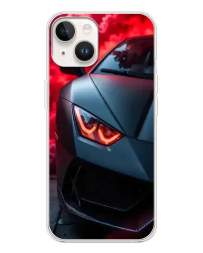 Чохол для TECNO Spark Go 1 з картинкою «Lamborghini червоне сяйво»