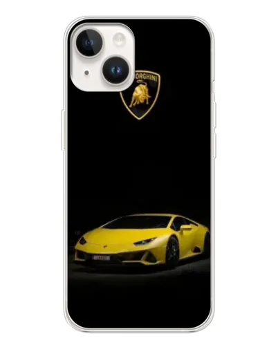 Чохол для TECNO Spark Go 1 з картинкою «Lamborghini жовтий акцент»