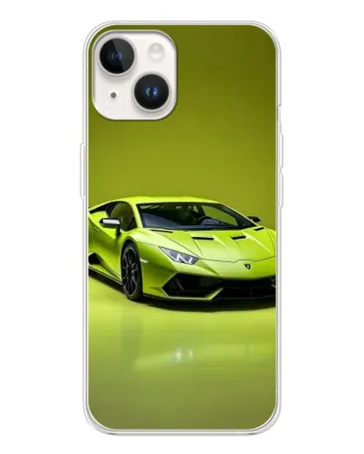 Чохол для TECNO Spark Go 1 з картинкою «Салатовий Lamborghini Huracan»