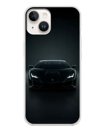 Чохол для TECNO Spark Go 1 з картинкою «Чорний Lamborghini Aventador»