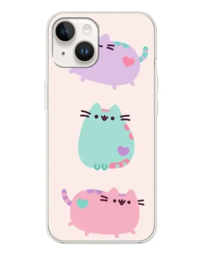 Чохол для TECNO Spark Go 1 з картинкою «Pusheen тріо» Чохол для TECNO Spark Go 1 з картинкою «Pusheen тріо»