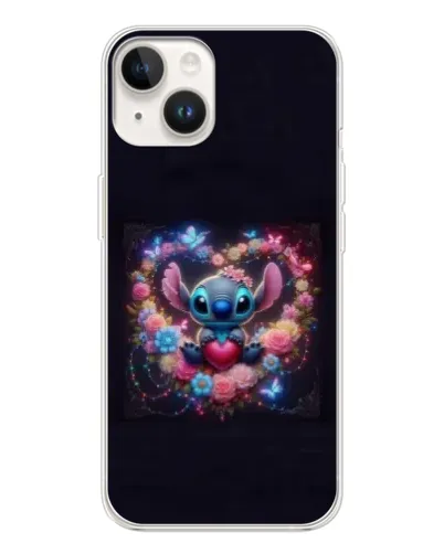 Чехол для TECNO Spark Go 1 с картинкой «Stitch в цветах» Чехол для TECNO Spark Go 1 с картинкой «Stitch в цветах»