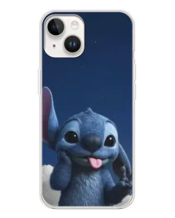 Чехол для TECNO Spark Go 1 с картинкой «Стич в облаках»