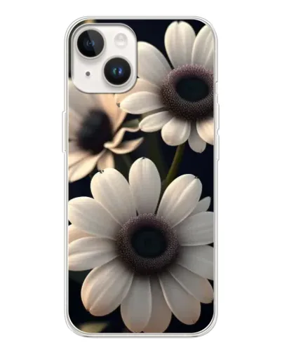 Чехол для TECNO Spark Go 1 с картинкой «Белые маргаритки макро»