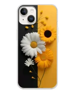 Чехол для TECNO Spark Go 1 с картинкой «Подсолнух и ромашка»