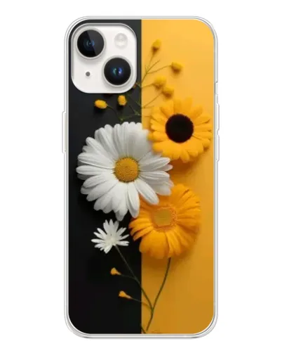 Чехол для TECNO Spark Go 1 с картинкой «Подсолнух и ромашка»