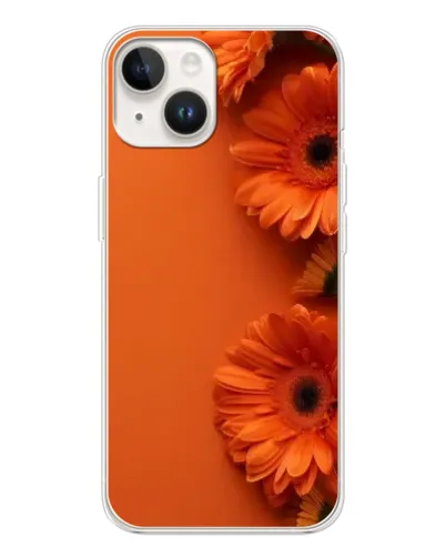 Чехол для TECNO Spark Go 1 с картинкой «Оранжевые герберы»