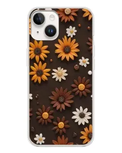 Чехол для TECNO Spark Go 1 с картинкой «Узор из маленьких подсолнухов»