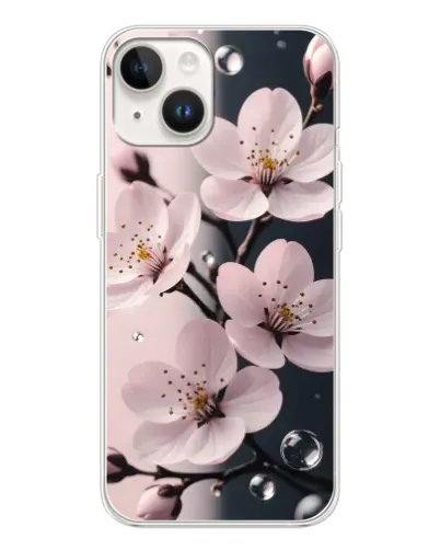 Чохол для TECNO Spark Go 1 з картинкою «Ніжня сакура та краплі» Чохол для TECNO Spark Go 1 з картинкою «Ніжня сакура та краплі»